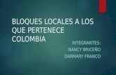 Bloques locales a los que pertenece colombia