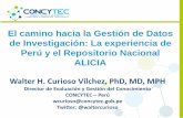 El camino hacia la Gestión de Datos de Investigación: la experiencia de Perú y el Repositorio Nacional ALICIA