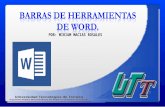BARRA DE HERRAMIENTAS DE WORD