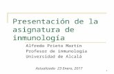 Presentacioninmunología 2017grado biología sanitaria