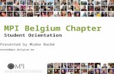 Presentation MPI Belgium Student Programme