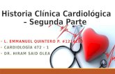 Historia clínica cardiológica – segunda parte