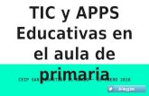 Herramientas tic y apps educativas en el aula de primaria