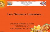 Clase castellano 5°-02-16-17_géneros-literarios