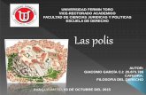 PRESENTACIÓN DE LAS POLIS Y LA EVOLUCIÓN DEL CONCEPTO DE FILOSOFÍA.