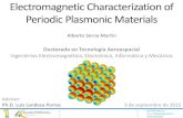 Electromagnetic Characterization of Periodic Plasmonic Materials