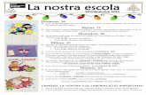 Full "LA NOSTRA ESCOLA". Desembre 2015