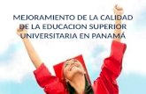 Mejoramiento de la calidad de educación superior en Panamá