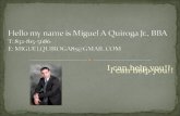 Miguel A Quiroga Jr CV Presentation