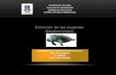 Estudios Ambientales EXTINCIÓN DE LAS ESPECIES