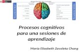 Procesos cognitivos para una sesión de aprendizaje