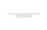Caracteristicas de importancia taxonómica (2) J. Margarita Garza