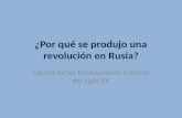 Por qué se produjo una Revolución en Rusia