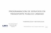 Programacion de servicios-transporte urbano