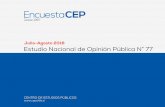 Encuesta CEP (Julio-Agosto 2016)