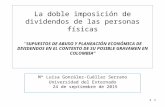 Luisa Gonzále Cuellar - La doble imposición de dividendos de las personas físicas