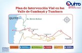 Plan de intervención vial en los valles de Cumbayá y Tumbaco