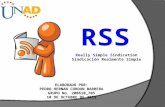RSS introducción en UNAD