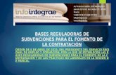 ORDEN DE BASES SUBVENCIONES PARA EL FOMENTO DE LA CONTRATACIÓN REGIÓN DE MURCIA