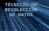 TÉCNICAS DE RECOLECCIÓN DE DATOS