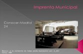 Conocer Madrid 24   - Imprenta Municipal