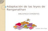 Adaptación de las leyes de Ranganathan (Cristina Torre Iñigo)