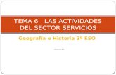 Las actividades del sector servicios