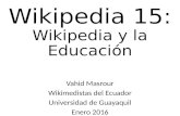 Wikipedia y Educación