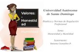 Valores Humanos: Honestidad y Humildad