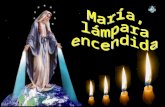 María, lámpara encendida RELIGION