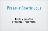 Presente Continuo 2 - Inglés Primaria