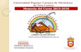 Universidad Popular Carmen de Michelena de Tres Cantos - Acto de Clausura del Curso 2015 2016