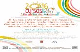 X Curso Internacional de Música Moderna 2016. Universidad de Alicante, La Nucia