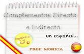 Los complementos directo e indirecto en español