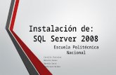 Instalación de sql2008