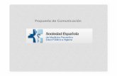 Propuesta de Comunicación. Sociedad Española de Medicina Preventiva, Salud Pública e Higiene