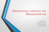 Elementos urbanos mesopotamia