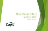 Cargill Intern Presentation