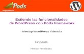 Extiende las funcionalidades de WordPress con Pods Framework