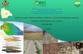 MARCO LEGAL INSTITUCIONAL FRENTE A LAS NECESIDADES PARA EL MANEJO SOSTENIBLE DEL SUELO EN BOLIVIA