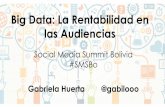 Big Data: La Rentabilidad en las Audiencias Bolivia - Social Media Summit, by EXMA