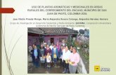 Uso de plantas aromáticas y medicinales en áreas de La Cocha, Nariño, Colombia