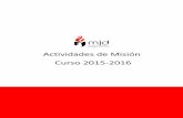 MJD España - Actividades de misión (Curso 2015-2016)