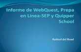 Análisis de WebQuest, Prepa en Línea-SEP y Quipper School