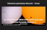 Tránsito de Mercurio 9 de Mayo de 2016 por Fernando Ocampo