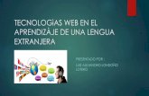 Tecnologìas web en el aprendizàje de una lengua