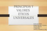 Principios y valores  eticos