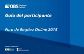Foro de Empleo Online: Guia del Participante