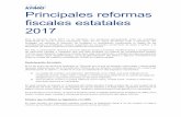 Principales Reformas Fiscales Estatales 2017