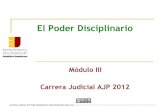 ENJ-100 Módulo III - Regimen disciplinario - Curso Carrera Judicial AJP